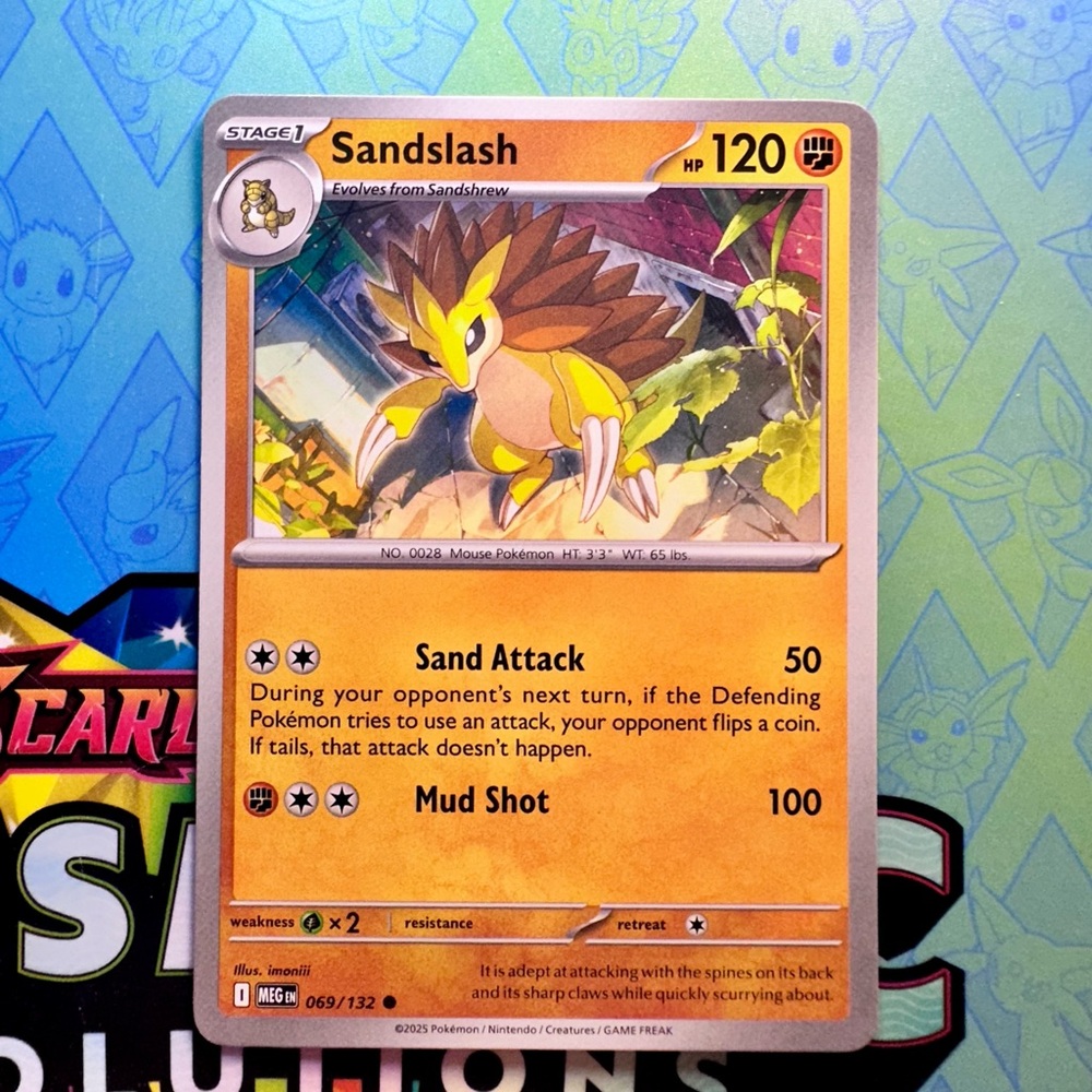 sandslash (069/132) - common — pokémon: mega evolutions